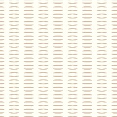 Minimal ecru jute plain vertical stripe texture pattern. Two tone washed out beach decor background. Modern rustic brown sand color design. Seamless striped distress shabby chic pattern. 