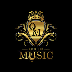 Queen Music Luxury Logo