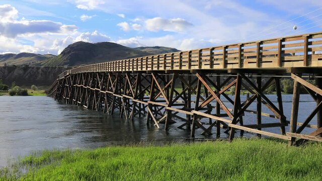 Pritchard Bridge Kamloops Wooden Trussle