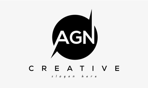 AGN creative circle letter logo design victor
