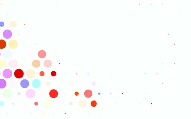 Light Multicolor vector Beautiful colored illustration with blurred circles in nature style.