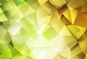 Light Green, Red vector abstract mosaic pattern.