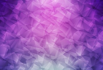 Light Pink vector triangle mosaic texture.