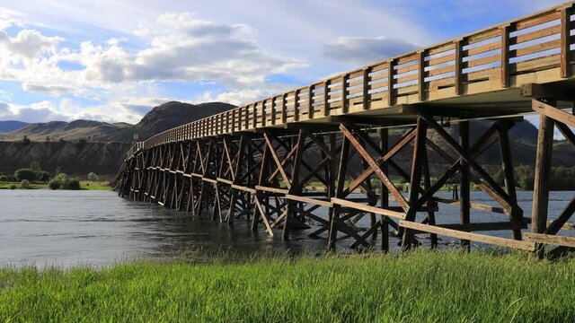 Pritchard Bridge Kamloops Wooden Trussle