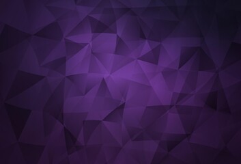 Dark Purple vector template with crystals, triangles.