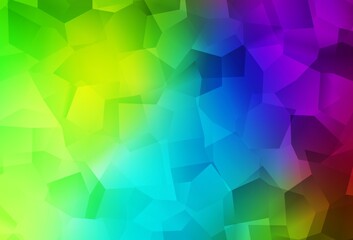 Dark Multicolor vector backdrop with memphis shapes.