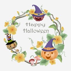 Fototapeta premium Happy Halloween card