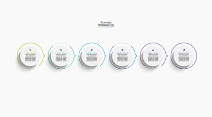 Business data visualization. timeline infographic icons designed for abstract background template milestone element modern diagram process technology digital marketing data presentation chart Vector