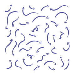 Fototapeta premium Arrow Brush strokes Collection