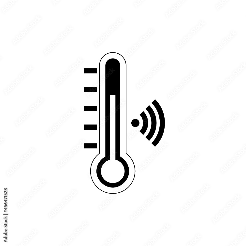 Canvas Prints Smart temperature icon isolated on white background