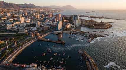 Obraz premium Vistas aéreas de la ciudad de Antofagasta de Chile