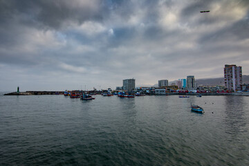 Naklejka premium Puerto antiguo de Antofagasta
