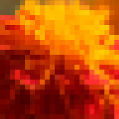 Orange background of squares. Vector illustration