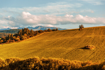 Fototapeta na wymiar Autumn landscape in Slovakia 