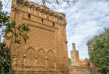 Rabat, Morocco – December 09, 2015 – Ruins of the medieval fortified Muslim necropolis of...