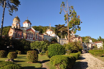 New Athos Monastery on the mountain