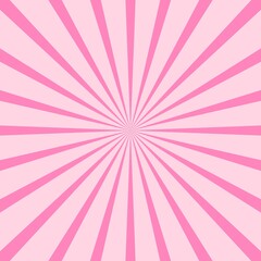 sunburst in vintage style, Abstract background, sun ray comic book background, sunset retro design