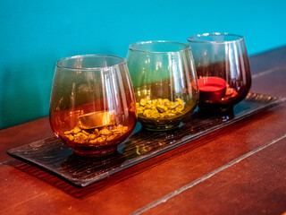 glass of tea with lemon