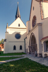 Fototapeta na wymiar front of church