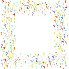 Question marks Quiz doubt survey faq public poll.