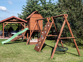 Fototapeta na wymiar children playground in the park