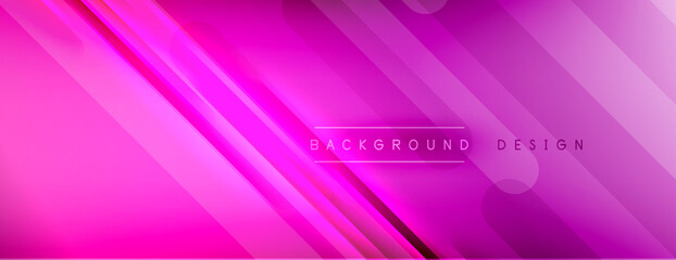 Abstract background. Shadow lines on bright shiny gradient background.