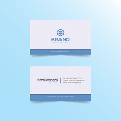 Modern Double-sided Creative and Clean Portrait landscape orientation Vector illustration Horizontal and vertical Business Card Template