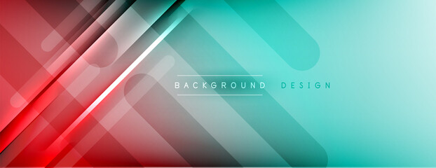 Abstract background. Shadow lines on bright shiny gradient background.