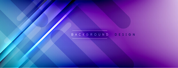 Abstract background. Shadow lines on bright shiny gradient background.