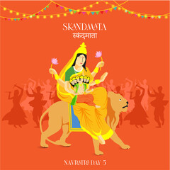 Skandmata Navratri Goddess Garba