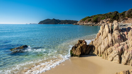 Obraz premium Cala Monte Turno, Sardinia, in a summer day
