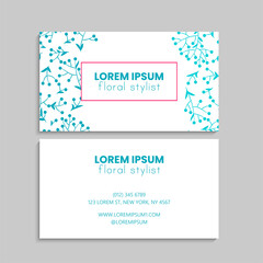 Fototapeta premium Business Card Set. Vector illustration. EPS10