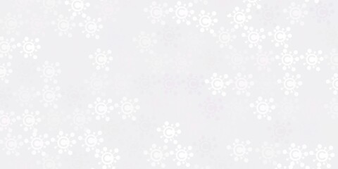 Light Purple vector texture with disease symbols.