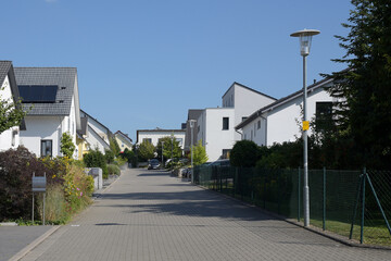 new housing in residential area 