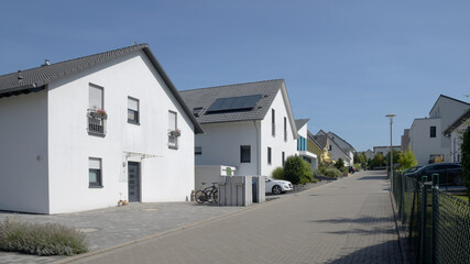 new housing in residential area 