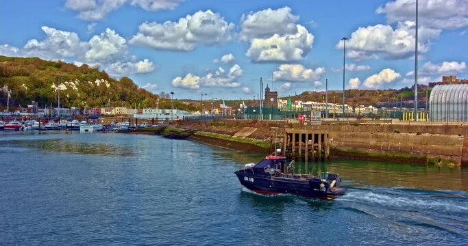 Harbour Patrol Enters The Port Of Dover