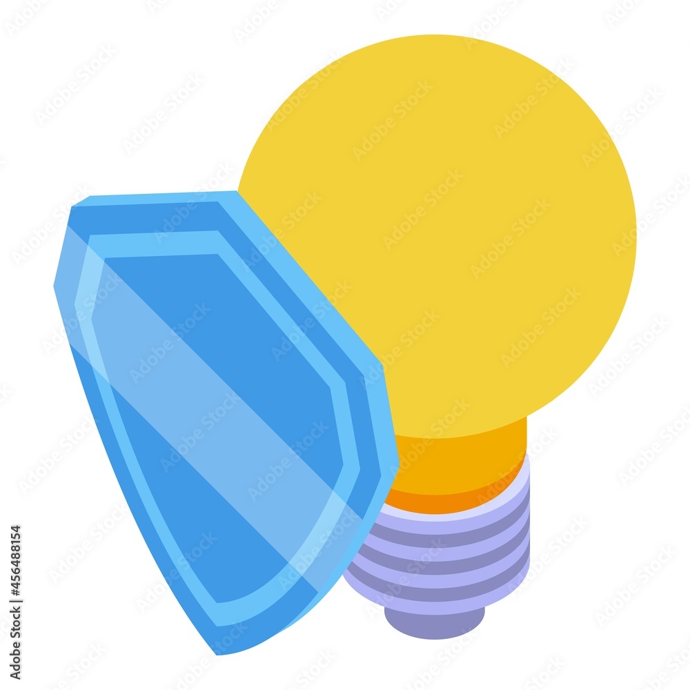 Poster api secured idea icon isometric vector. web code. cloud software