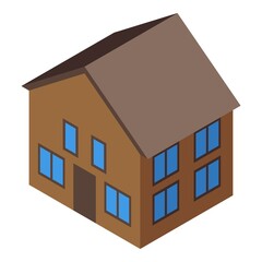 It house icon isometric vector. Home building. Residential room