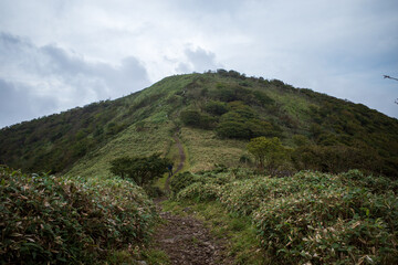 日本の岡山県の那岐山の美しい風景