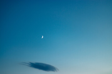 Fototapeta na wymiar sky and moon 