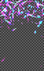 Shine Glare Background Transparent Vector. Bokeh Spread Template. Multicolored Holiday Design. Violet Reflex. Flare Soft Card.