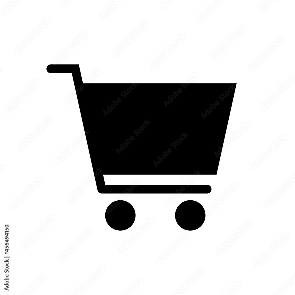 Sticker shopping icon vector