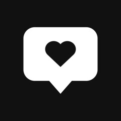 like icon on grey background