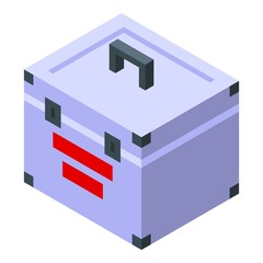 Bioprinting box icon isometric vector. Medical engineering. Bio science