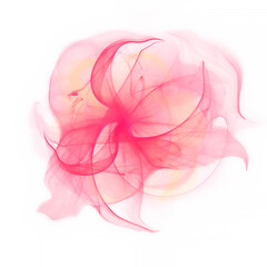 Digital Created Red Fractal Design