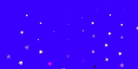 Light purple, pink vector texture with disease symbols.