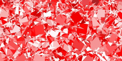 Fototapeta na wymiar Light Red vector pattern with polygonal shapes.