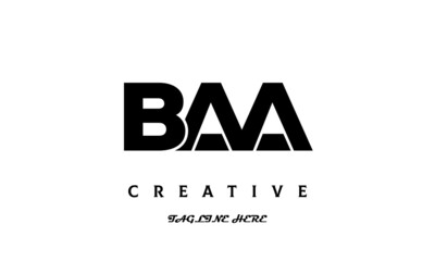 BAA creative three latter logo design