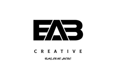 EAB creative three latter logo design