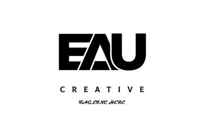 EAU creative three latter logo design